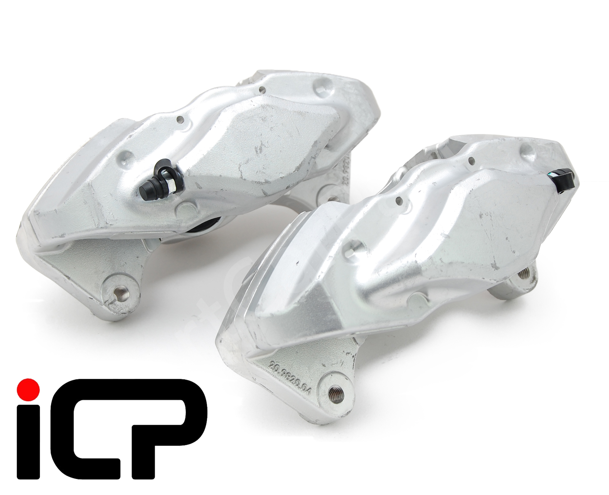 ICP LH RH 2 Pot Rear Brake Calipers Fits: Subaru Impreza WRX STi
